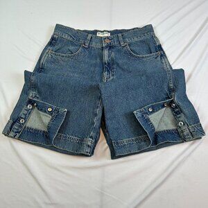 We The Free Wide Leg Snap Hem Jeans Size 29 | Y2K 90s Grunge